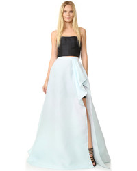 Голубая шелковая юбка от J. Mendel
