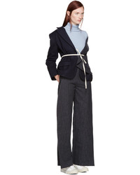 Женская голубая шерстяная водолазка от Jacquemus