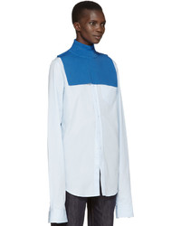 Женская голубая шерстяная водолазка от Enfold