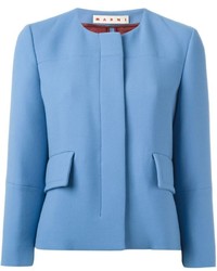 Женская голубая шерстяная куртка от Marni
