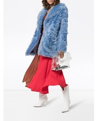 Голубая шуба от Sies Marjan
