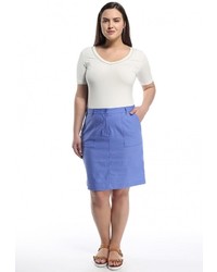 Голубая юбка-карандаш от Baon