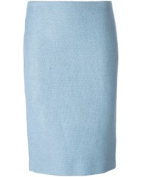 Голубая юбка-карандаш от Ermanno Scervino
