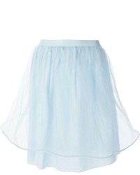Голубая юбка-миди из фатина от RED Valentino