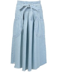 Голубая юбка со складками от Ulla Johnson