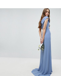 Голубое вечернее платье с украшением от TFNC Tall