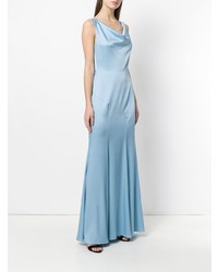 Голубое вечернее платье от Moschino