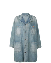 Женское голубое джинсовое пальто от 6397
