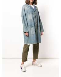 Женское голубое джинсовое пальто от 6397