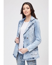 Женское голубое джинсовое пальто от DSHE