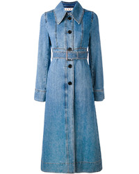 Женское голубое джинсовое пальто от Marni