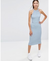 Голубое облегающее платье от Vero Moda