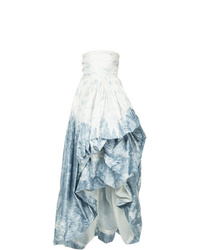 Голубое омбре вечернее платье от Oscar de la Renta