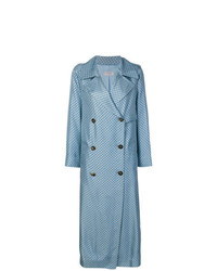 Женское голубое пальто от Alberto Biani
