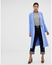 Женское голубое пальто от ASOS DESIGN