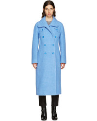 Женское голубое пальто от Carven