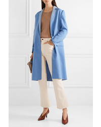 Женское голубое пальто от Agnona