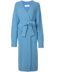 Женское голубое пальто от Christian Wijnants
