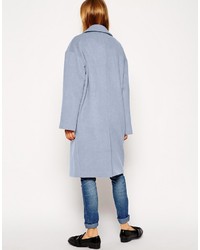 Женское голубое пальто от Asos