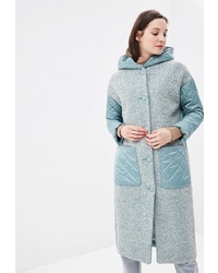 Женское голубое пальто от Grafinia