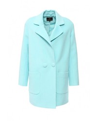 Женское голубое пальто от Grand Style