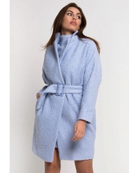 Женское голубое пальто от Kot's