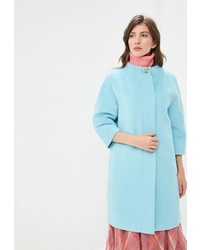 Женское голубое пальто от Lea Vinci