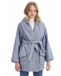 Женское голубое пальто от Nastasia Sabio