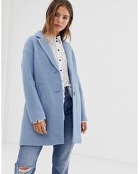 Женское голубое пальто от Pimkie