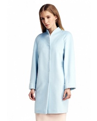 Женское голубое пальто от pompa