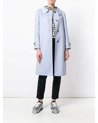 Женское голубое пальто от Prada