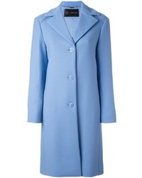 Женское голубое пальто от Versace