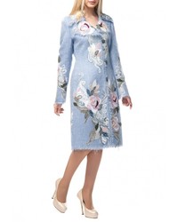 Женское голубое пальто от Yukostyle