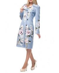 Женское голубое пальто от Yukostyle