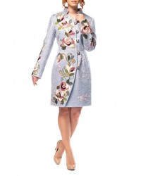 Женское голубое пальто от Yukostyle