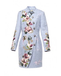 Женское голубое пальто от Yukostyle