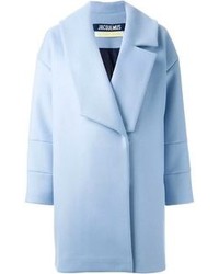 Женское голубое пальто