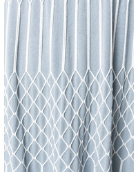 Голубое платье в сеточку от Fendi