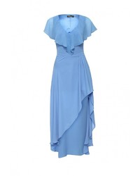 Голубое платье-макси