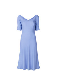 Голубое платье-миди от Ermanno Scervino