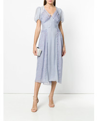 Голубое платье-миди от Ermanno Scervino