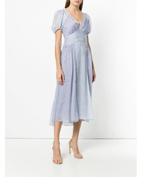 Голубое платье-миди от Ermanno Scervino