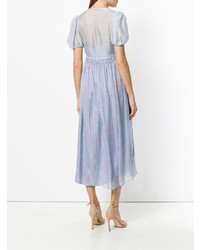 Голубое платье-миди от Ermanno Scervino