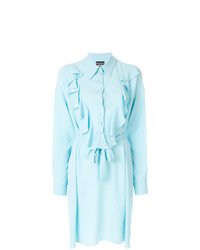 Голубое платье-рубашка от Boutique Moschino