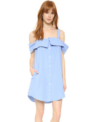 Голубое платье-рубашка от Clu