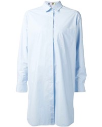 Голубое платье-рубашка от MSGM