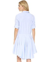 Голубое платье-рубашка от DKNY