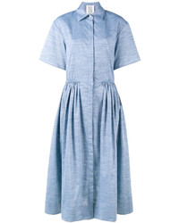 Голубое платье-рубашка от Rosie Assoulin