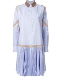 Голубое платье-рубашка от Sacai