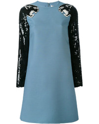 Голубое платье с пайетками от Valentino